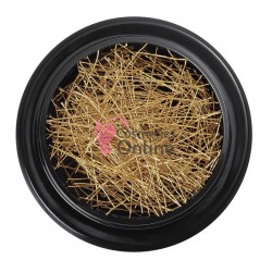 Fire din matase subtiri pentru decor unghii LSM02 Gold